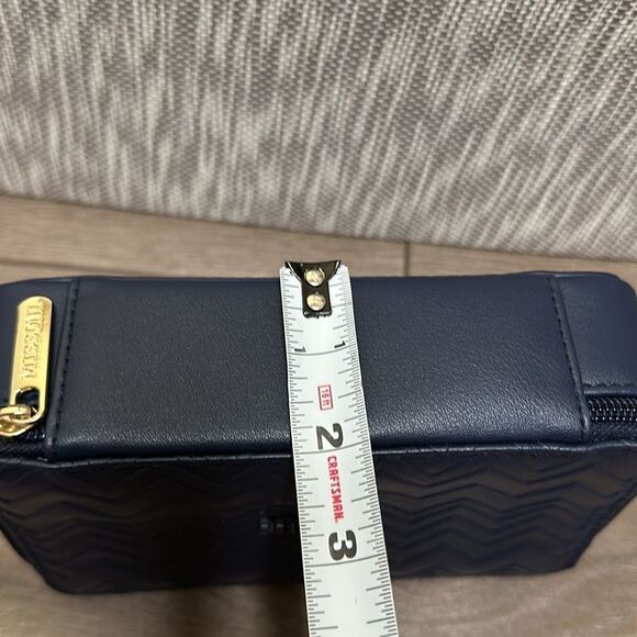 Missoni For Delta Navy Blue Cosmetic Makeup Case Travel Toiletry - Picture 11 of 11